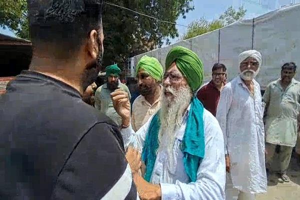 ruckus during farmers   protest in fazilka