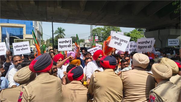 bjp protest ludhiana