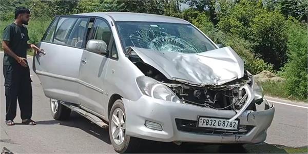 woman died in a collision between a car and a motorcycle near a petrol pump