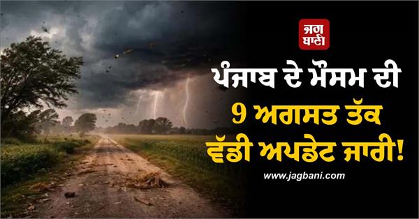 heavy rain alert in 7 districts punjab