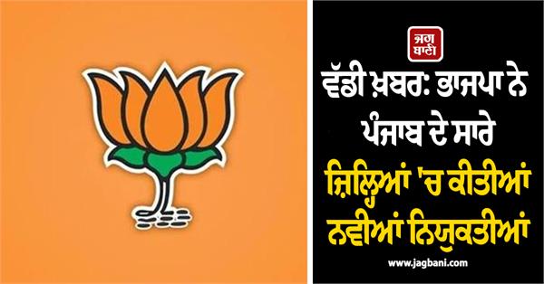 punjab bjp list