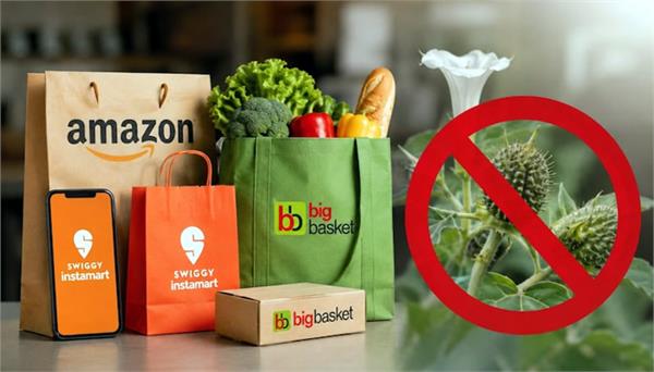 suspends food licenses of amazon  swiggy and bigbasket