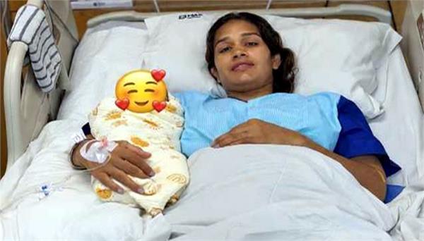 wrestler babita phogat becomes mother on shivratri
