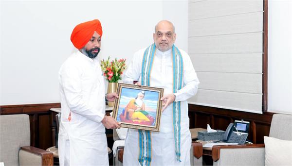 hardeep gill meets amit shah