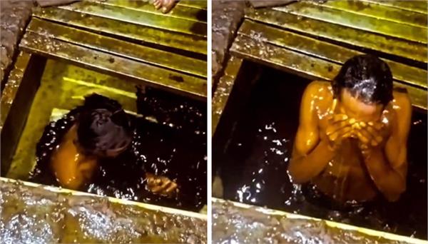 youth dives into mustard oil tanker