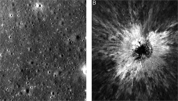nasa spacecraft discovers large crater on the moon
