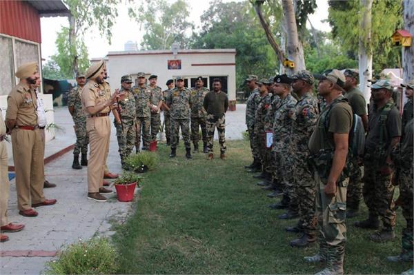 joint action by punjab police and bsf