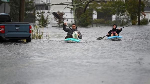 havoc caused by nor easter storm in the us