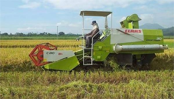 ban on harvesting paddy with combine between 6 pm and 10 am