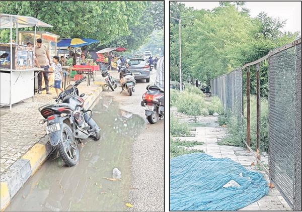 new street vendors are appearing on the pavement of kapurthala road
