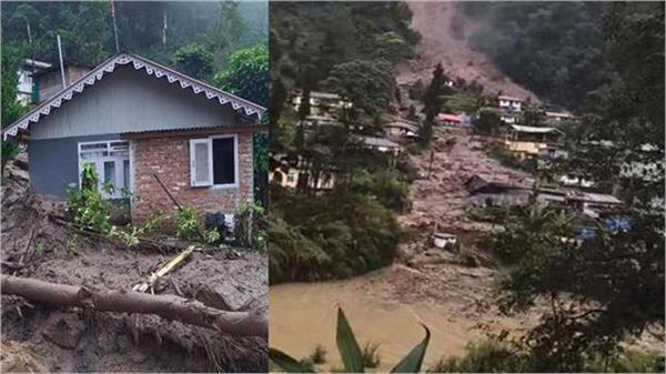 sikkim  heavy rain  landslides