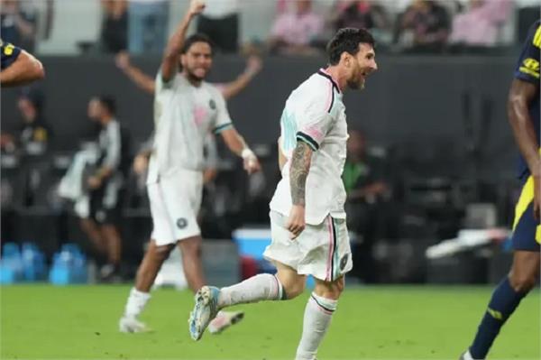inter miami played out a 2 2 draw against nashville with a goal from messi