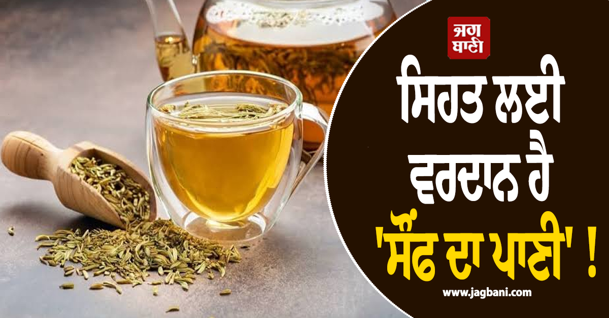 ਸਿਹਤ ਲਈ ਵਰਦਾਨ ਹੈ 'ਸੌਂਫ ਦਾ ਪਾਣੀ' ! ਜਾਣੋ ਇਸ ਦੇ ਪੀਣ ਦੇ ਫਾਇਦੇ