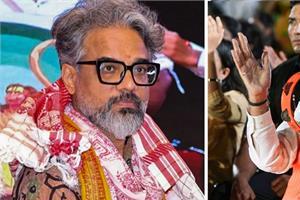 vishal chaturvedi and sadhu tiwari perform bhajans in modi  s presence