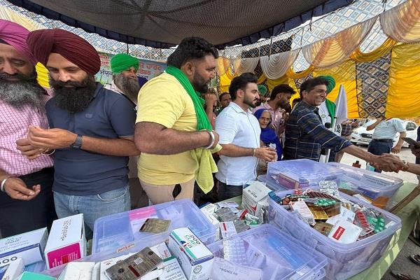 farmers   protest continues for the fourth day in chandigarh