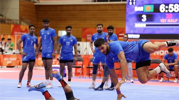 indian men  s kabaddi team reaches semi finals