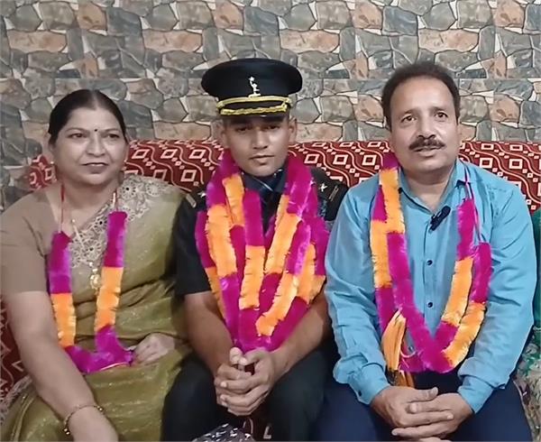 government teacher  s son becomes lieutenant in army
