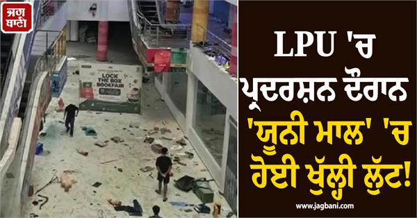 lovely professional university students protest
