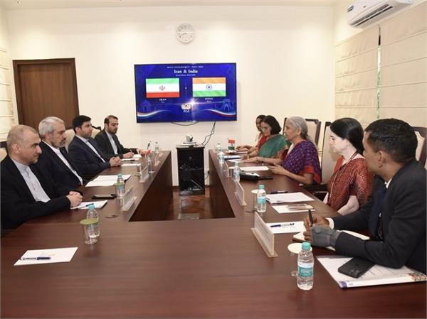sitharaman and iran  s finance minister discuss economic cooperation 