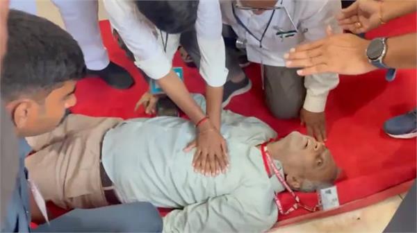 telangana  assembly  officer  heart attack