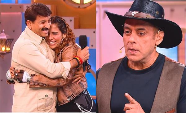 bigg boss 20    salman khan tells manoj tiwari  s daughter  baap pe mat jaana  