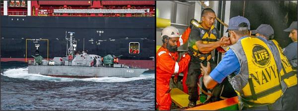 navy rescues fishermen