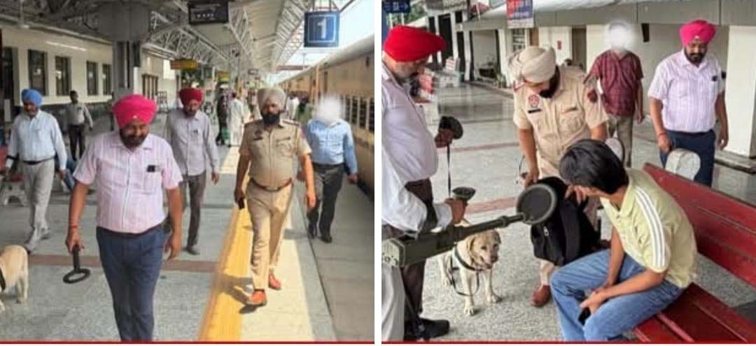 ਸੁਰੱਖਿਆ ਦੇ ਮੱਦੇਨਜ਼ਰ ਗੁਰਦਾਸਪੁਰ ਪੁਲਸ ਵੱਲੋਂ ਰੇਲਵੇ ਸਟੇਸ਼ਨ ’ਤੇ ਵਿਸ਼ੇਸ਼ ਤਲਾਸ਼ੀ ਮੁਹਿੰਮ