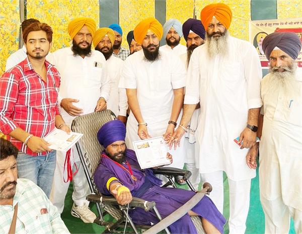 blood donation camp organized in batala