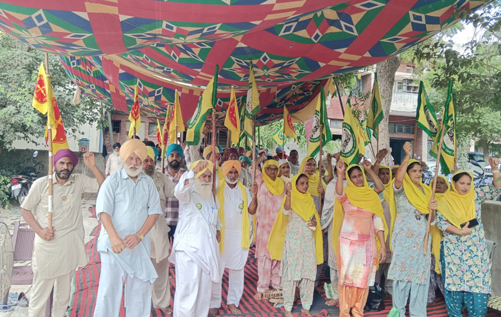 ਤਬਾਹ ਹੋਈਆਂ ਫਸਲਾਂ ਦਾ ਮੁਆਵਜ਼ਾ ਲੈਣ ਲਈ ਐੱਸ. ਡੀ. ਐੱਮ. ਦਫਤਰ ਦਾ ਘਿਰਾਓ ਜਾਰੀ