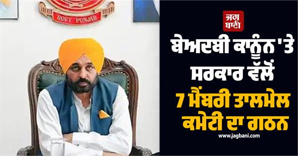 punjab government forms 7 member coordination committee on sacrilege law