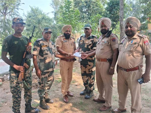 bsf and police recover 30 bore pistol