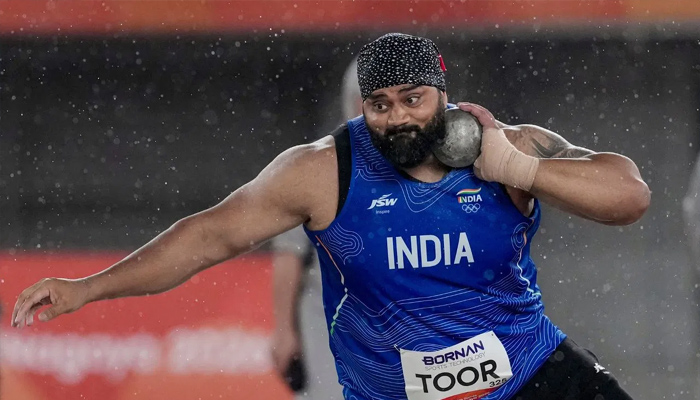 ਤਜਿੰਦਰਪਾਲ ਸਿੰਘ ਨੇ ਸ਼ਾਟ ਪੁਟ ''ਚ ਜਿੱਤਿਆ ਸਿਲਵਰ, ਏਸ਼ੀਆਈ ਖੇਡਾਂ ''ਚ ਲਗਾਈ ਮੈਡਲਾਂ ਦੀ ਹੈਟ੍ਰਿਕ