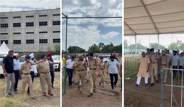 senior officials reviewed the arrangements ahead of amit shah visit